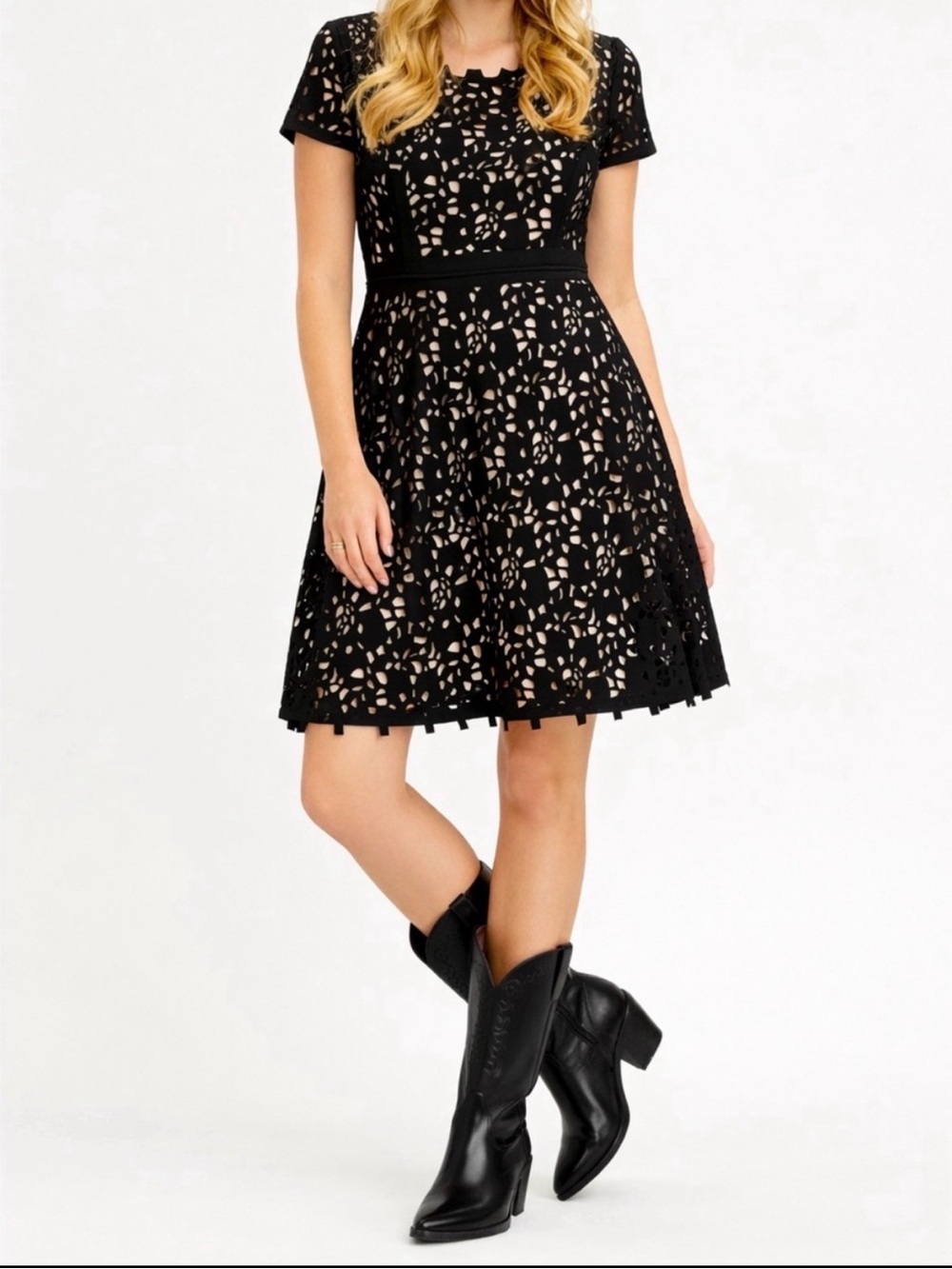 Black lace dress